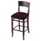 Holland Bar Stool Co 30" Bar Stool, Dark Cherry Finish, Canter Bordeaux Seat 316030DC005 - alternate 1
